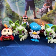 BLISS Sprigatito Figure, Fuecoco Model Doll Poke-mon Figure, Kids Toy PVC Anime Figure 4cm Quaxly Ac