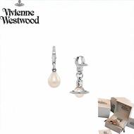 Vivienne Westwood Official Store - New Solid Silver Jewelry - Comes with Gift Box ️ Claude Earrings