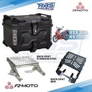 F2 Moto RS150 / RSX150 RACK LIPAT + F2-Moto TOP BOX SET