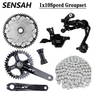 ✓ SENSAH 1X10 Speed MTB Bike Derailleurs Shifter Sa VG 10S Chain Crankset Flywheel 42T 46T 50T Casse