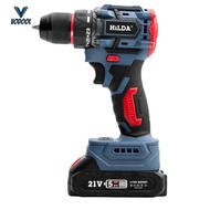 21V Cordless Electric Drill Screw Driver Brushless Motor Hand Drill Screwdriver [Vodool Center]