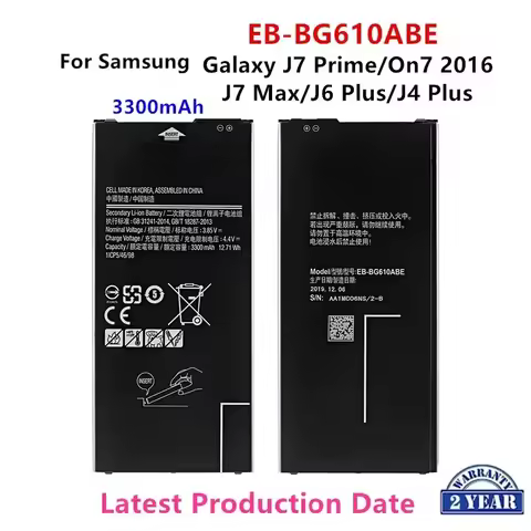 Brand New EB-BG610ABE 3300mAh Battery For Samsung Galaxy J6 Plus J6+ SM-J610F / J4+ J4PLUS 2018 SM-J