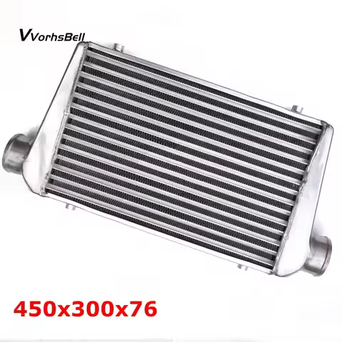 450*300*76mm Universal Turbo Intercooler: High-Efficiency Bar & Plate Design, 76mm OD Front Mount fo