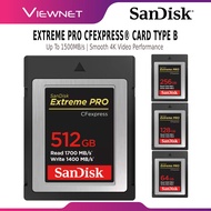 SANDISK EXTREME PRO CFEXPRESS CARD TYPE B 64GB / 128GB / 256GB / 512GB WITH READ SPEED UP TO 1500MB/