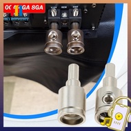 MYRONGMY Car Audio Connector, Gold Silver 0GA 4GA 8GA Car Speaker Wire Terminal,  Pure Copper Wire R