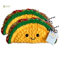 Emotional Tacos, Crochet, Handmade Cute Positive Tacos, Sentimental Gifts for Friends and Family, Pl
