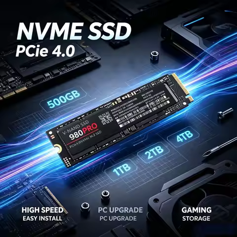 980 Pro M.2 2280 NVMe PCIe4.0 High Speed SSD, 500GB 1TB 2TB 4TB Options, Solid State Drive For PS5 G