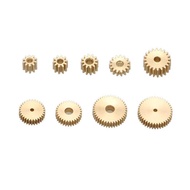 10Pcs Modulus 0.2 Mini Brass Spur Gear 10T 12T 15T 20T 30T 40T Pinion Hole Ia.0.8/1/2Mm Gears IY R