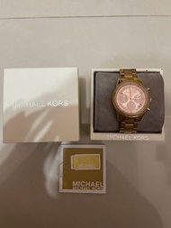 「公司貨」MICHAEL KORS 三眼計時-石英鑲鑽女錶MK6357