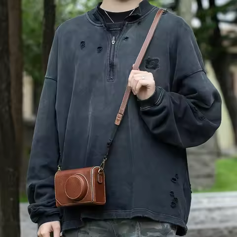 Camera bag for Fujifilm XE5 case xm5 x100vi xhalf Sony ZVE10 a6400 black card7 Canon V1 full bag z30