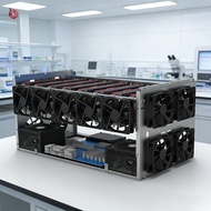 AI Multi-GPU Server Rack 6/8/10 GPU Configurations Dual Power Supply Open Frame Design For High-Perf