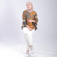 A Blouse Wanita Batik/ Kemeja Batik Kerja/ Blouse Batik