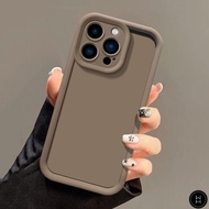 WH Casing Realme 5 5i 6 6i 7 8 9 Pro Plus 7i 8i 9i C3 C17 Simple Solid Color Angel Eyes Phone Case S