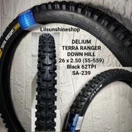 Outer Tire 26 x 2.50 SA-239 DELIUM Terra Ranger Down Hill Black 62TPI Swallow Deli Tire 26x2.50