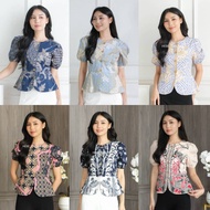 Jolie Top Batik Blouse Women's Clothing Tops
