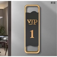 【JiuJiu】Acrylic Hotel Private Room VIP Number Plate Light Luxury Beauty Salon Chess and Card Room VI