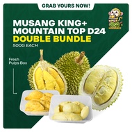 【DOUBLE MIX BUNDLE】[Klang Valley Fresh Durian] Old Tree Musang King & Mountain Top D24 Durian｜老树猫山王+