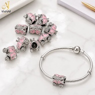 Charm Bead Stainless Steel Titanium | Anti Karat | Sesuai Untuk Gelang Pandora / Tali Charm Cop 916 