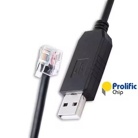 Unitronics PLC Programming Cable PL2303 USB RS232 to RJ11 6P6C Serial Cable For Downloading and Comm