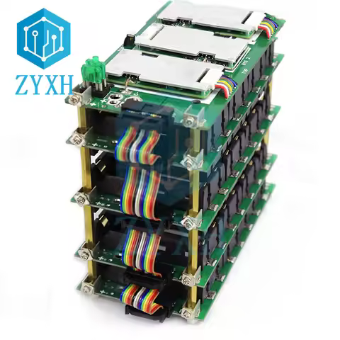 Smart Bluetooth BMS 7S 20A 40A 60A 18650 Power Wall LED Indicator Battery Holder Stand 18650 Storage