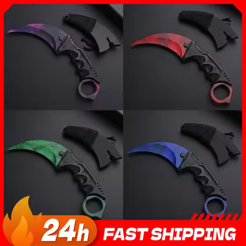 18.8cm 4styles Doppler Karambit Seiko Metal Model Game Perpherals Alloy Claw Knives Outdoor Training