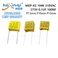 (10-50pcs) MKP-X2 104K 310VAC 275V 0.1UF 100NF Safety Capacitor P7.5mm P10mm P15mm Pin