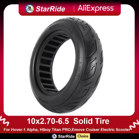10x2.70-6.5 Solid Tire, for Dualtron 3 Speedway 5 Dualtron 3 Speedway 5 Kugoo G-Booster G2 Pro 70/65