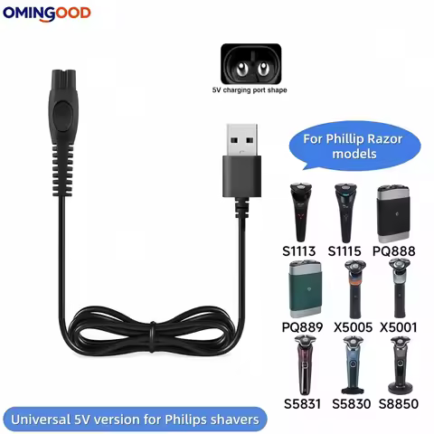 Charger For Philips Norelco Shaver MG9520/50 MG7910/49 MG5910/49 PQ888 PQ889 S1112 S1118 QP2724/90 Q
