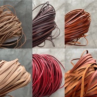 (1meter) 3mm 5mm Flat Leather Cord Lace