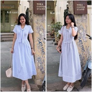 H27 Ziczac Lace Collar Design Dress