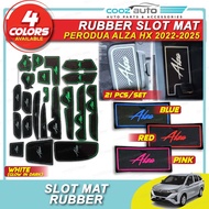 Perodua Alza AV Alza H X New 2022 - 2025 Silicone Rubber Slot Mat Blue Red Non Slip Mat Anti Slip Ma