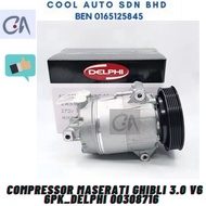 🔥READY STOCK 🔥compressor maserati ghibli 3.0 v6 6pk_delphi 00308716