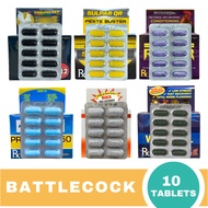 BATTLECOCK (10 TABLETS/BANIG) VITMINPRO 357/SULPAR/ RAPTOR/PREMOXIL 550/EL TORO/WORMAL - FOR ANIMALS