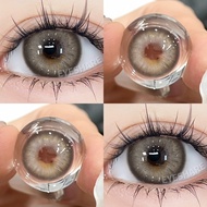 Eyeshare Hellenic brown Contact lens big doll eyes size 14.5mm natural contact lenses with case