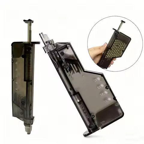 Plastic Bb Speed Loader 100/200 Rounds Airsoft War Game Tactical Magazine Refiller Paintball Hunting