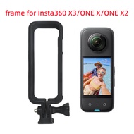 Housing Frame for Insta360 X3/ONE X 2/One X Camera Expansion Accessories Protective Shell Cage with Universal Adapter Shockproof Heat Dissipation Case