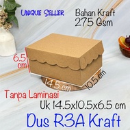 [Contents 100] R3A R3 KRAFT Lace Cake Box Size 14.5x10.5x6.5 cm Bread Box Blessing Hampers Celebrati