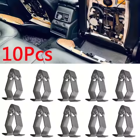 10pc Car Seat Clips Heavy Duty V Shaped Metal Fasteners For AUDI A3 A4 A5 A6 A8 Q3 Q5 Q7 TT Interior