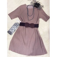 🌹Harga Berbaloi🌹Ladies Korea Fashion Retro Vintage Gastby Simple Dress 简单大方得体宽松连衣裙