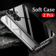 2 Pieces Phone case For Samsung Galaxy S25 / S25 Plus / S25 Ultra Back cover Soft Transparent Anti-o