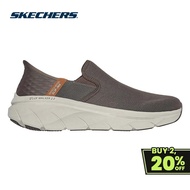 Skechers Men Slip-ins Sport D'Lux Walker 2.0 Reeler Casual Shoes - 232463-BRN Air-Cooled Memory Foam