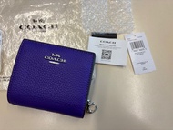 Coach wallet 紫色 短銀包 連散子位