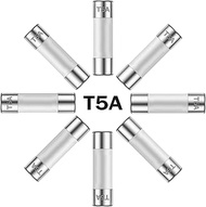 ALLECIN 5A 250V 6x30MM Slow Blow Ceramic Fuses 5 Amp 250 Volt 0.24 x 1.18 Inch Time Delay Tube Fuse 