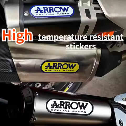 Metal Sticker Motorcycle Modification OHLINS ARROW Exhaust Pipe Aluminum Label Personalized Decorati