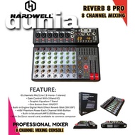 Original 8 Channel Hardwell Reverb 8 Pro Mixer