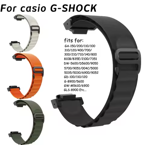 Watch Band For Casio G-SHOCK GA-110 800 2100 GD100 G8900 5600 GW-M5610 6900 Strap 16mm Alpine Loop N