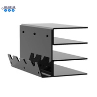 Keyboard Display Stand Acrylic 3 Tier Stand Frame Shelf for Study Room Exhibition Black