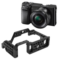 Aluminum Alloy Camera Cage Rig With Cold Shoe For A6000 A6100 6000 6500 Set