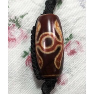 Tibetan Stone Necklace Holy Man Natural Tibet DZI Beads size 14X34 mm Necklet long 4