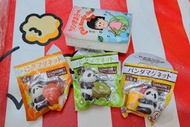 1套3個 Panda 熊貓 全新正版 Suntory 烏龍茶 日版 迷你 公仔 水果 飲品 奇異果 kiwi 磁石 magnet